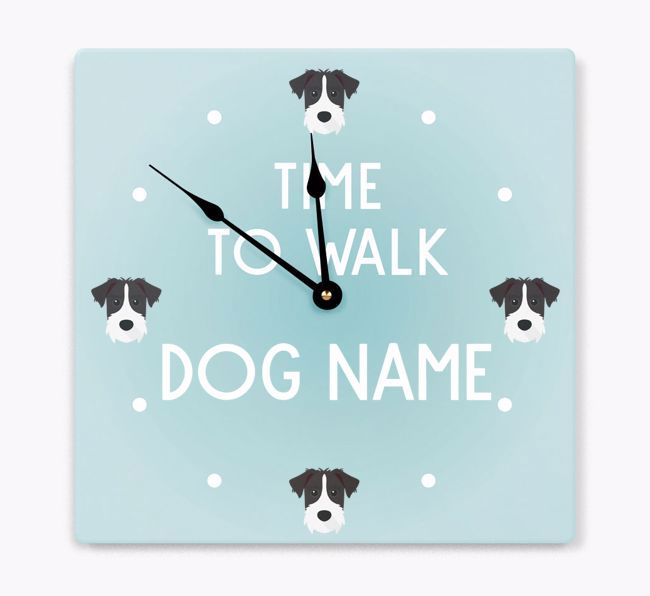 Time To Walk...: Personalized {breedFullName} Wall Clock